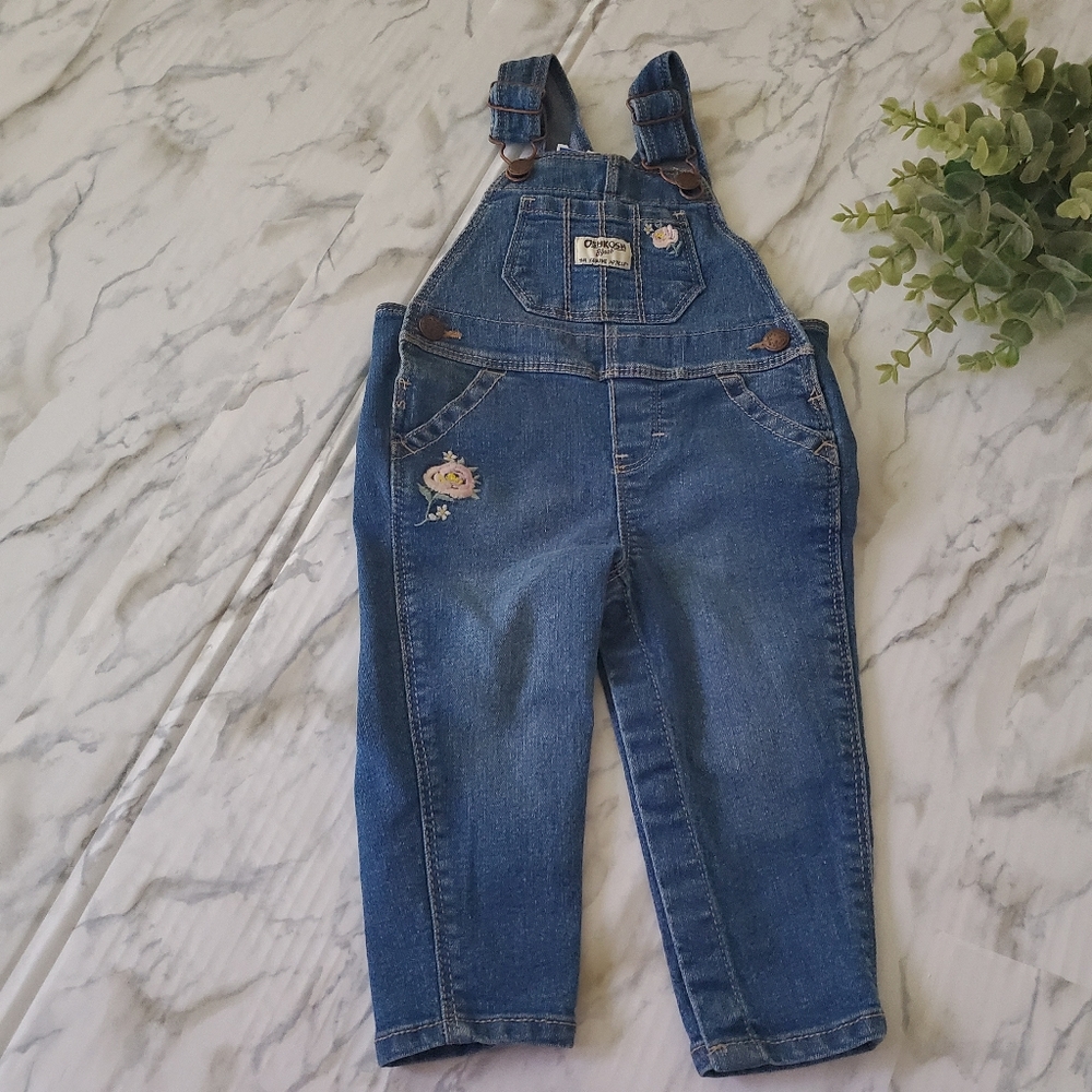 Oshkosh B'gosh Embroidered Jean Overalls 9M